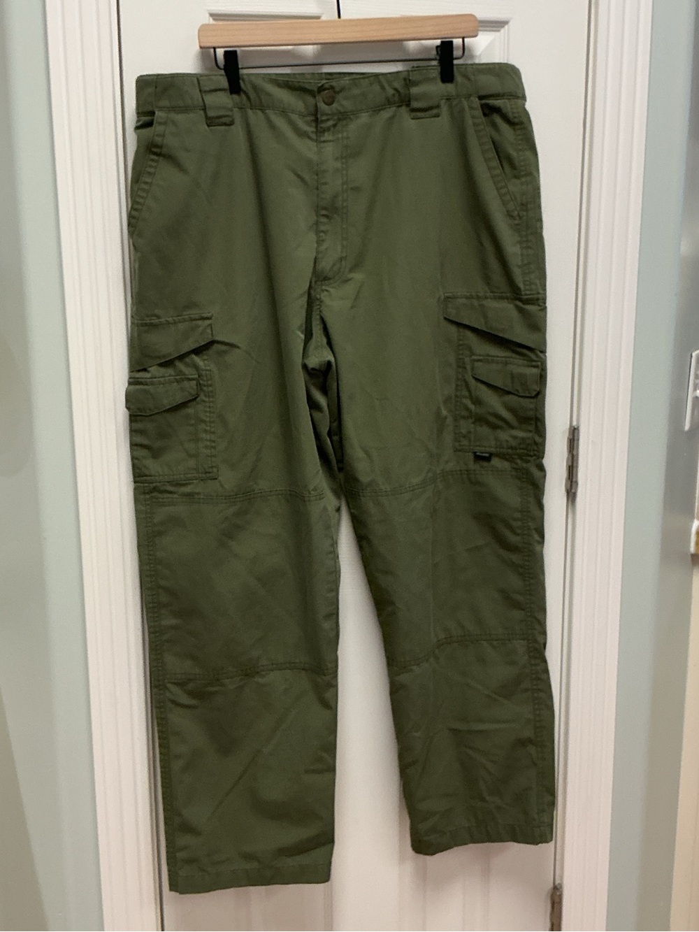 TRU-SPEC Mens SZ 42/32 Ripstop Cargo Pants Green utility workwear